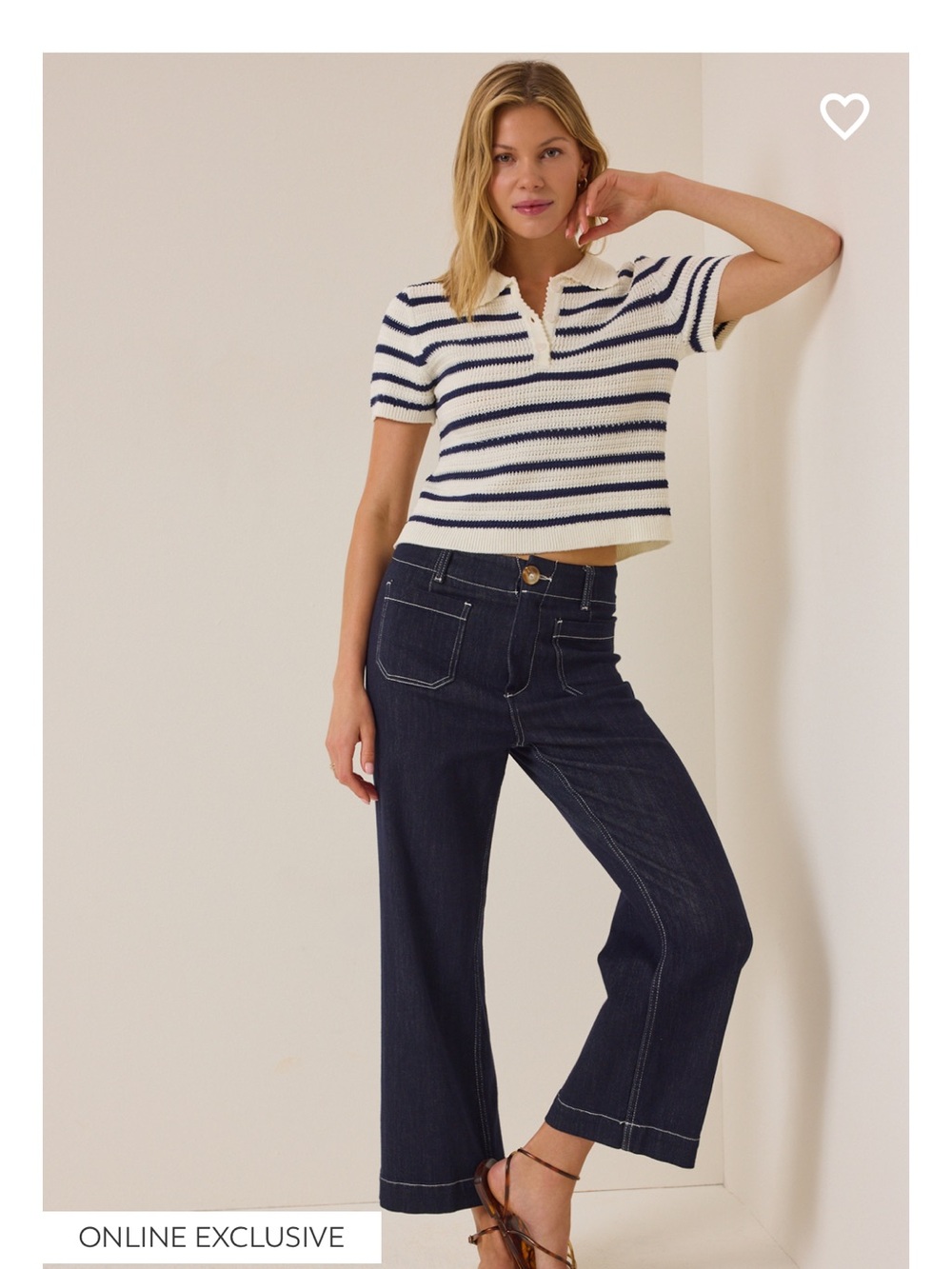 Altar’d State Bowie Stripe Knit Polo - Picture 4 of 8